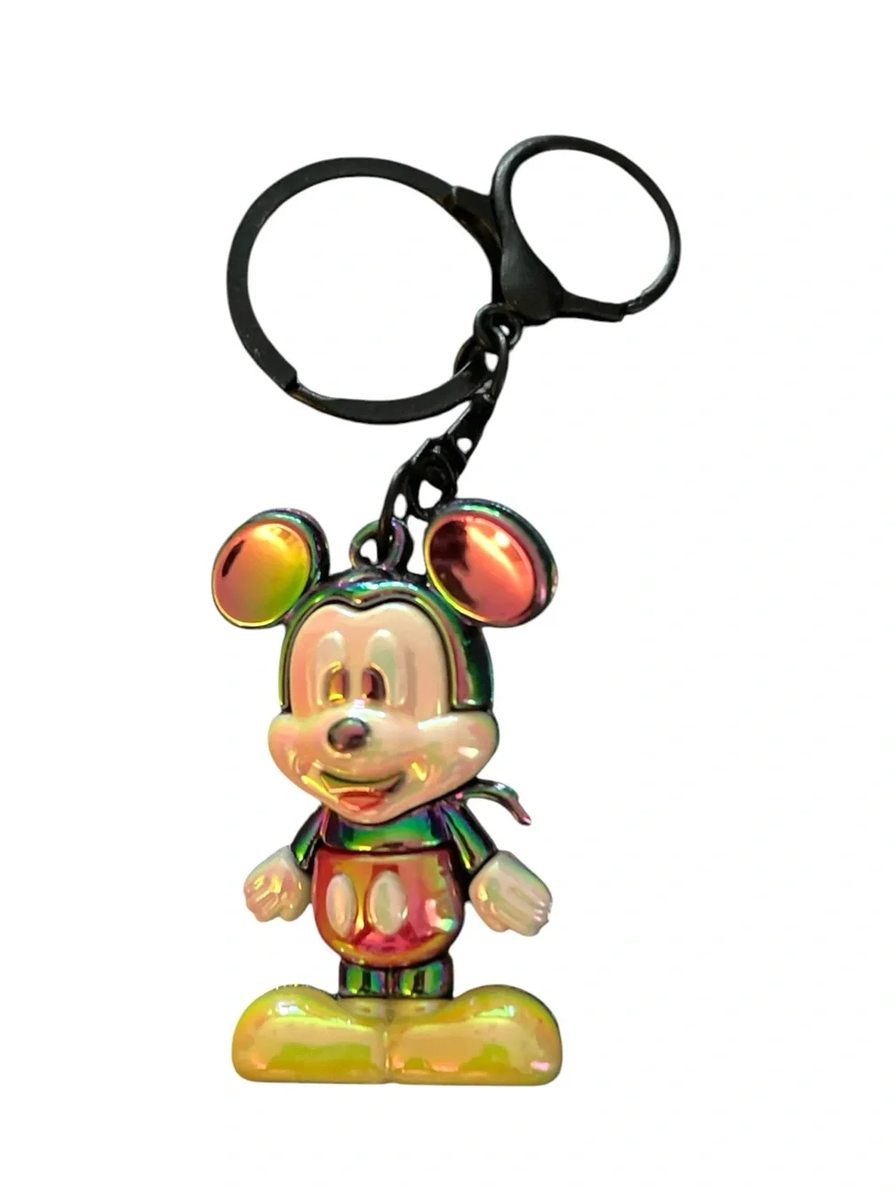 MICKEY MOUSE 3D IRIDESCENT BAG CHARM KEYCHAIN